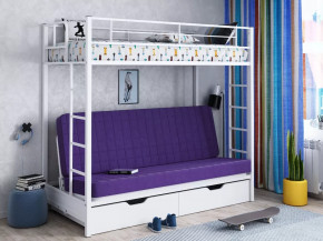 Кровать двухъярусная с диваном Мадлен-ЯЯ с ящиками в Тюмени - mebel-tymen.ru | фото