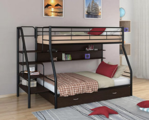 Кровать двухъярусная Толедо-1ПЯ с ящиком и полкой в Тюмени - mebel-tymen.ru | фото