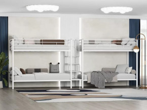 Кровать двухъярусная Толедо 4 Белый в Тюмени - mebel-tymen.ru | фото