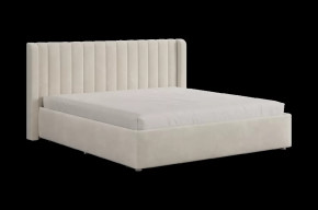 Кровать Ева 180х200 см крем (велюр) в Тюмени - mebel-tymen.ru | фото