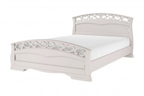 Кровать из массива Грация-1 Льняной с ортопедическим основанием в Тюмени - mebel-tymen.ru | фото