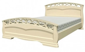 Кровать из массива Грация-1 (слоновая кость) с ортопедическим основанием в Тюмени - mebel-tymen.ru | фото