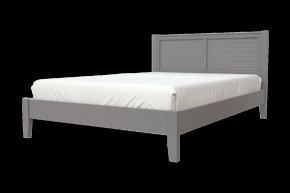 Кровать из массива "Грация-3" (антрацит и сапфировый) с ортопедическим основанием в Тюмени - mebel-tymen.ru | фото