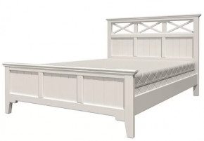 Кровать из массива Грация-5 античный белый / белый с ортопедическим основанием в Тюмени - mebel-tymen.ru | фото