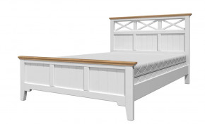 Кровать из массива Грация-5 античный белый / сосна с ортопедическим основанием в Тюмени - mebel-tymen.ru | фото