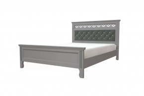 Кровать из массива Грация антрацит с ортопедическим основанием в Тюмени - mebel-tymen.ru | фото