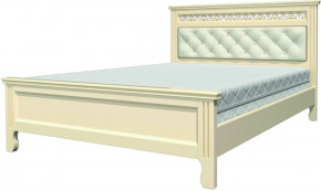 Кровать из массива Грация слоновая кость с ортопедическим основанием в Тюмени - mebel-tymen.ru | фото