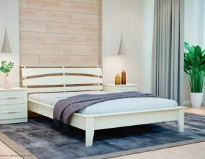 Кровать из массива Камелия-4 слоновая кость с ортопедическим основанием в Тюмени - mebel-tymen.ru | фото