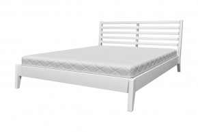 Кровать из массива Камила Белый античный с ортопедическим основанием в Тюмени - mebel-tymen.ru | фото