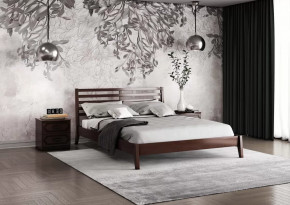 Кровать из массива Камила орех с ортопедическим основанием в Тюмени - mebel-tymen.ru | фото