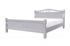 Кровать из массива Карина-5 Антрацит с ортопедическим основанием в Тюмени - mebel-tymen.ru | фото