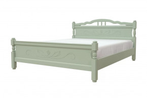 Кровать из массива Карина-5 Зелёный самшит с ортопедическим основанием в Тюмени - mebel-tymen.ru | фото