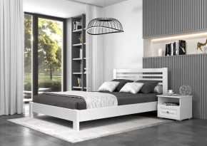 Кровать из массива "Линда" с ортопедическим основанием в Тюмени - mebel-tymen.ru | фото