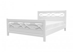 Кровать из массива "Лоренса" (белый античный) с ортопедическим основанием в Тюмени - mebel-tymen.ru | фото