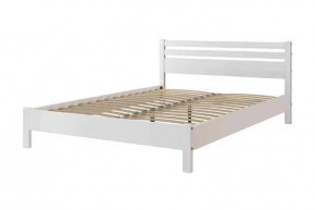 Кровать из массива Милена Белый античный с ортопедическим основанием в Тюмени - mebel-tymen.ru | фото