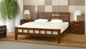 Кровать из массива Натали-5 с ортопедическим основанием в Тюмени - mebel-tymen.ru | фото