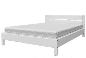 Кровать из массива Вероника-5 (античный белый) с ортопедическим основанием в Тюмени - mebel-tymen.ru | фото