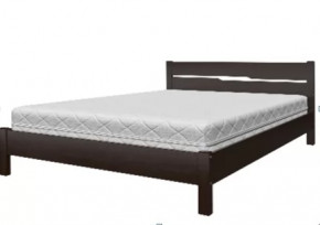 Кровать из массива Вероника-5 (орех тёмный) с ортопедическим основанием в Тюмени - mebel-tymen.ru | фото