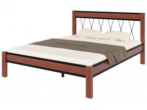 Кровать "Кантри" КМД23 ЧЁРНЫЙ-МАХАГОН (1600*2000) (ножки-махагон) в Тюмени - mebel-tymen.ru | фото