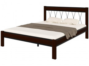 Кровать "Кантри" КМД23 ЧЁРНЫЙ-ШОКОЛАД (1600*2000) (ножки-шоколад) в Тюмени - mebel-tymen.ru | фото