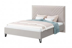 Кровать Кашемир с мягким изголовьем, 1600*2000 мм, велюр Нео 02, бежевый/кашемир в Тюмени - mebel-tymen.ru | фото