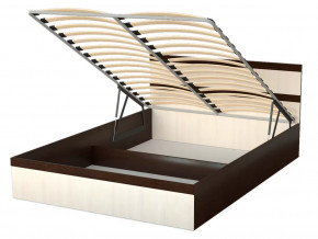 Кровать КД-1.12 1400 с подъемным механизмом Сабрина-2 Венге/Дуб молочный в Тюмени - mebel-tymen.ru | фото