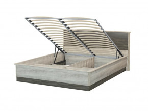 Кровать КД 2.8 (1600) с подъемным механизмом ВЕРСАЛЬ-2 Дуб баррик/Ясень анкор/Белый в Тюмени - mebel-tymen.ru | фото