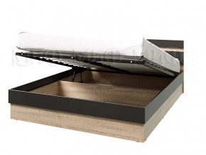 Кровать Ким с ПМ 1600 Графит софт, сонома в Тюмени - mebel-tymen.ru | фото
