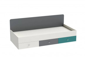 Кровать Клео арт. 010, 900*2000 мм, графит, миндаль, океан Диал в Тюмени - mebel-tymen.ru | фото