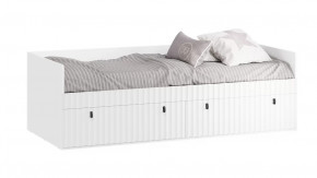 Кровать комбинированная «Тиффани» (900) Тип 1 Белый снег, Белый софт в Тюмени - mebel-tymen.ru | фото