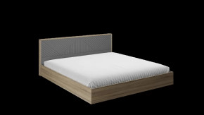 Кровать Копенгаген 1,4 (Дуб Самдал/Серый графит) в Тюмени - mebel-tymen.ru | фото