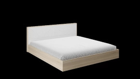 Кровать Копенгаген 1,6 (Дуб Сонома/Белый матовый) в Тюмени - mebel-tymen.ru | фото