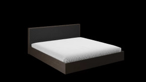 Кровать Копенгаген 1,6 (Венге/Черный матовый) в Тюмени - mebel-tymen.ru | фото