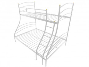 Кровать металлическая двухъярусная Глория белая в Тюмени - mebel-tymen.ru | фото