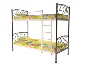 Кровать металлическая двухъярусная Злата черная в Тюмени - mebel-tymen.ru | фото