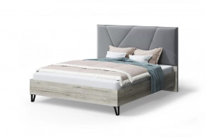 Кровать Мила с мягким изголовьем, 1600*2000 мм, серый в Тюмени - mebel-tymen.ru | фото