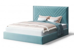 Кровать МИРА 2000*1800мм (без опор), велюр NEO 22 (бирюзовый), (б/основания, б/матраса) в Тюмени - mebel-tymen.ru | фото