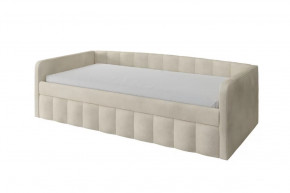 Кровать Молли 900х2000 с выкатной частью вариант 1 светло-бежевый в Тюмени - mebel-tymen.ru | фото