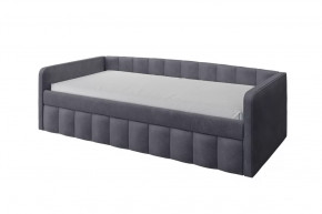 Кровать Молли 900х2000 с выкатной частью вариант 4 сине-серый в Тюмени - mebel-tymen.ru | фото