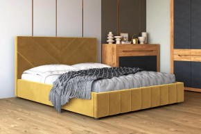Кровать Нельсон горчица с ортопедическим основанием в Тюмени - mebel-tymen.ru | фото