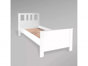 Кровать одинарная Сага 90х200 белая в Тюмени - mebel-tymen.ru | фото