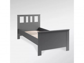 Кровать одинарная Сага 90х200 серая в Тюмени - mebel-tymen.ru | фото