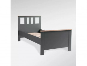Кровать одинарная Сага 90х200 серая/ясень в Тюмени - mebel-tymen.ru | фото