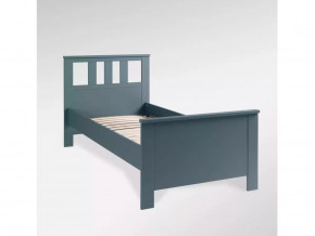 Кровать одинарная Сага 90х200 темно-бирюзовая в Тюмени - mebel-tymen.ru | фото
