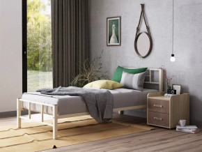 Кровать односпальная Кадис 120х200 Слоновая кость в Тюмени - mebel-tymen.ru | фото