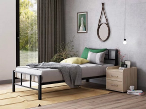 Кровать односпальная Кадис 90х190 Черный в Тюмени - mebel-tymen.ru | фото