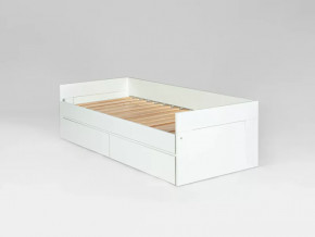 Кровать раздвижная с ящиками 90х200 Сириус белая в Тюмени - mebel-tymen.ru | фото