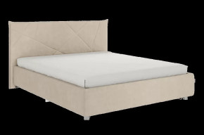 Кровать с основанием Бест 160х200 см капучино (велюр) в Тюмени - mebel-tymen.ru | фото
