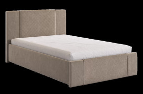 Кровать с основанием Хлоя 120х200 см латте (велюр) в Тюмени - mebel-tymen.ru | фото