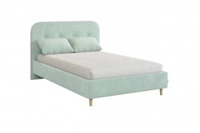 Кровать с основанием Лео 120х200 см мята/галька (велюр) в Тюмени - mebel-tymen.ru | фото